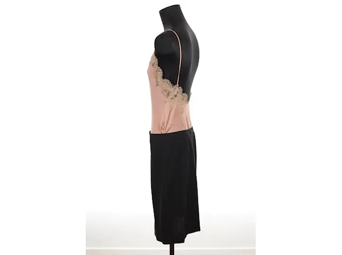 Jean Paul Gaultier Vestido de lana Rosa 
