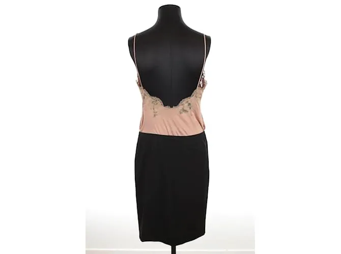 Jean Paul Gaultier Vestido de lana Rosa 