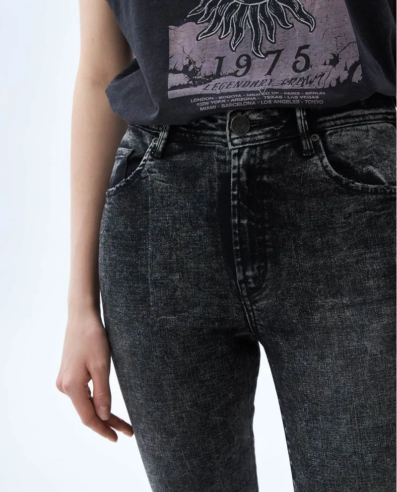 Jean Skinny negro para mujer