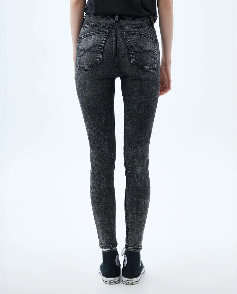 Jean Skinny negro para mujer