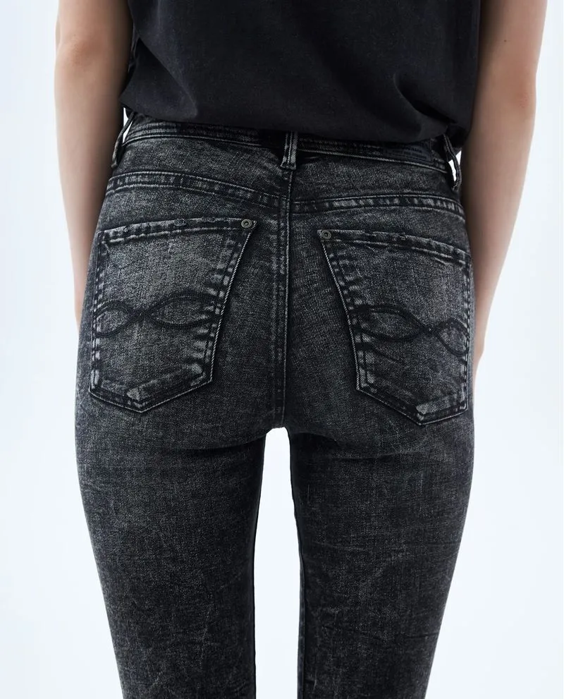 Jean Skinny negro para mujer