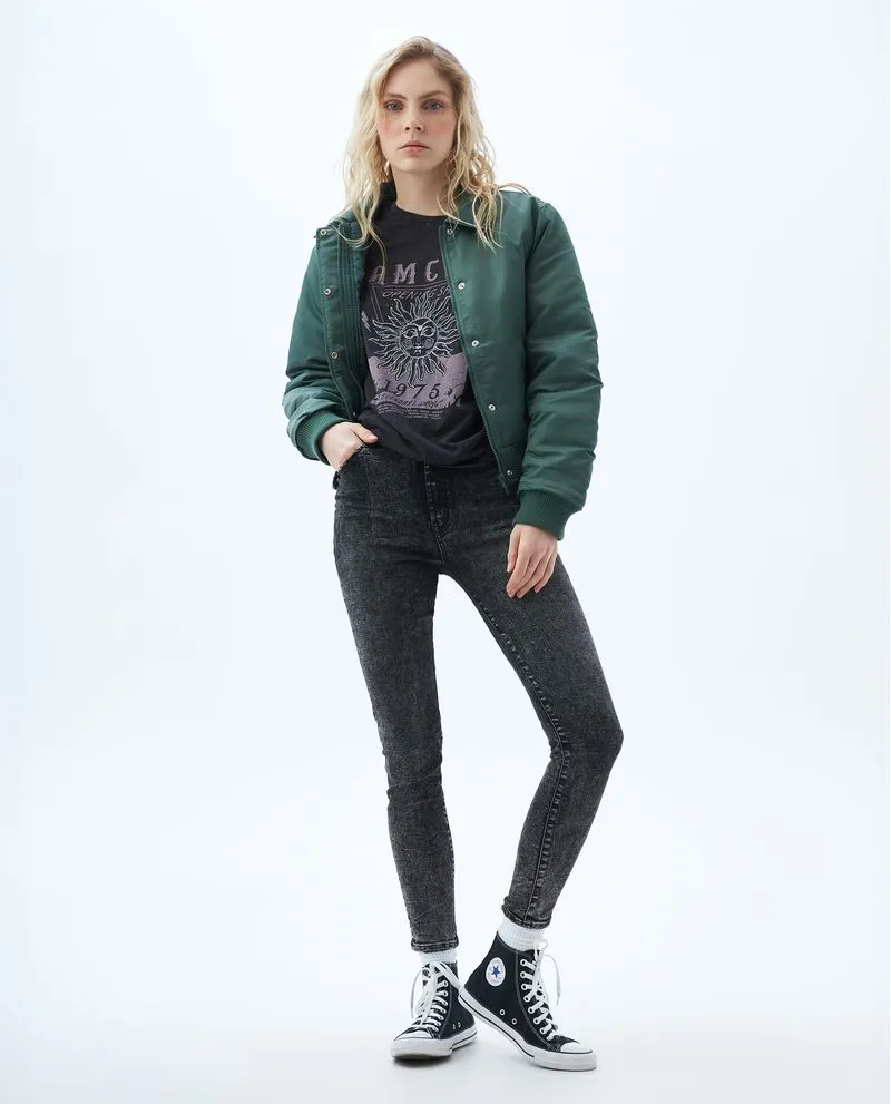 Jean Skinny negro para mujer