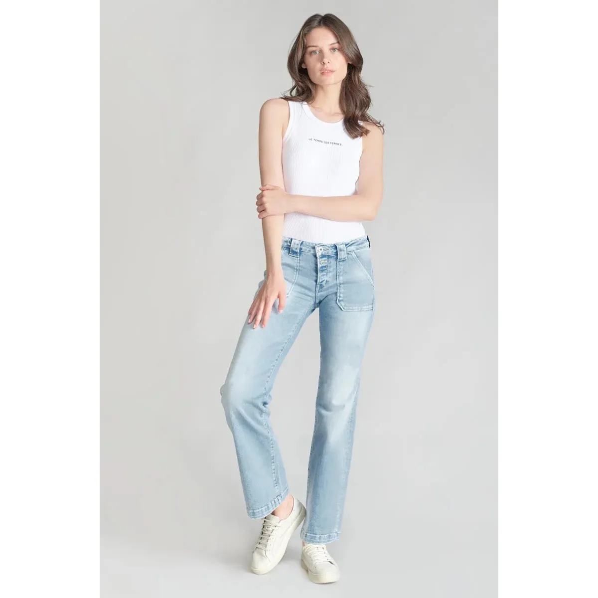 Jeans flare flare, largo 34