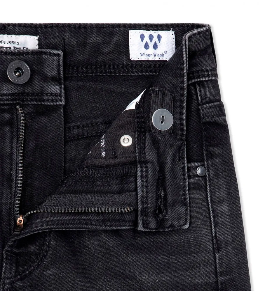 Jeans Pixlette Tiro Alto negro