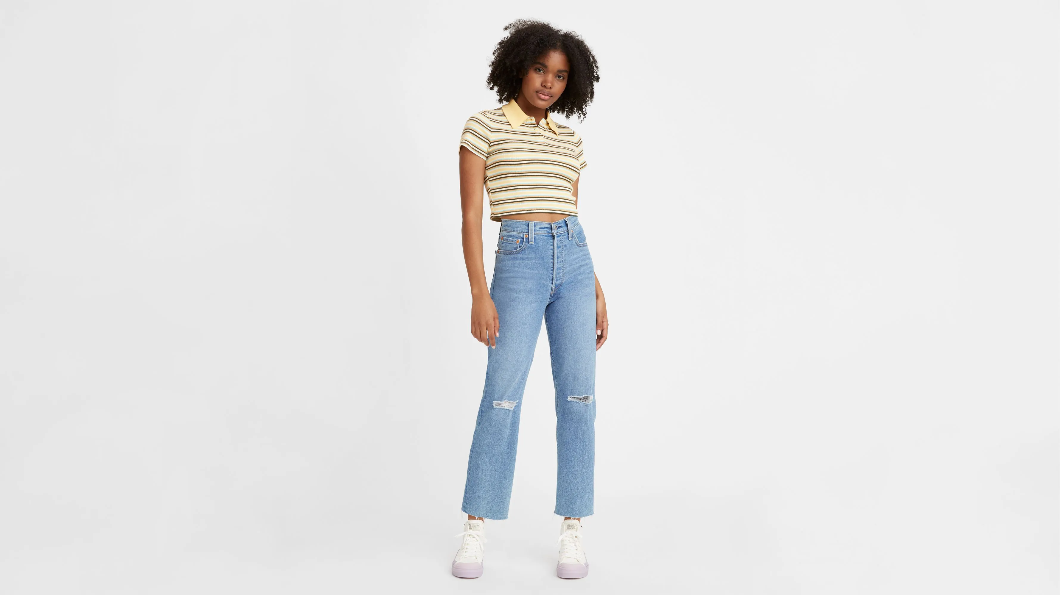 Jeans Rectos Tobilleros Ribcage