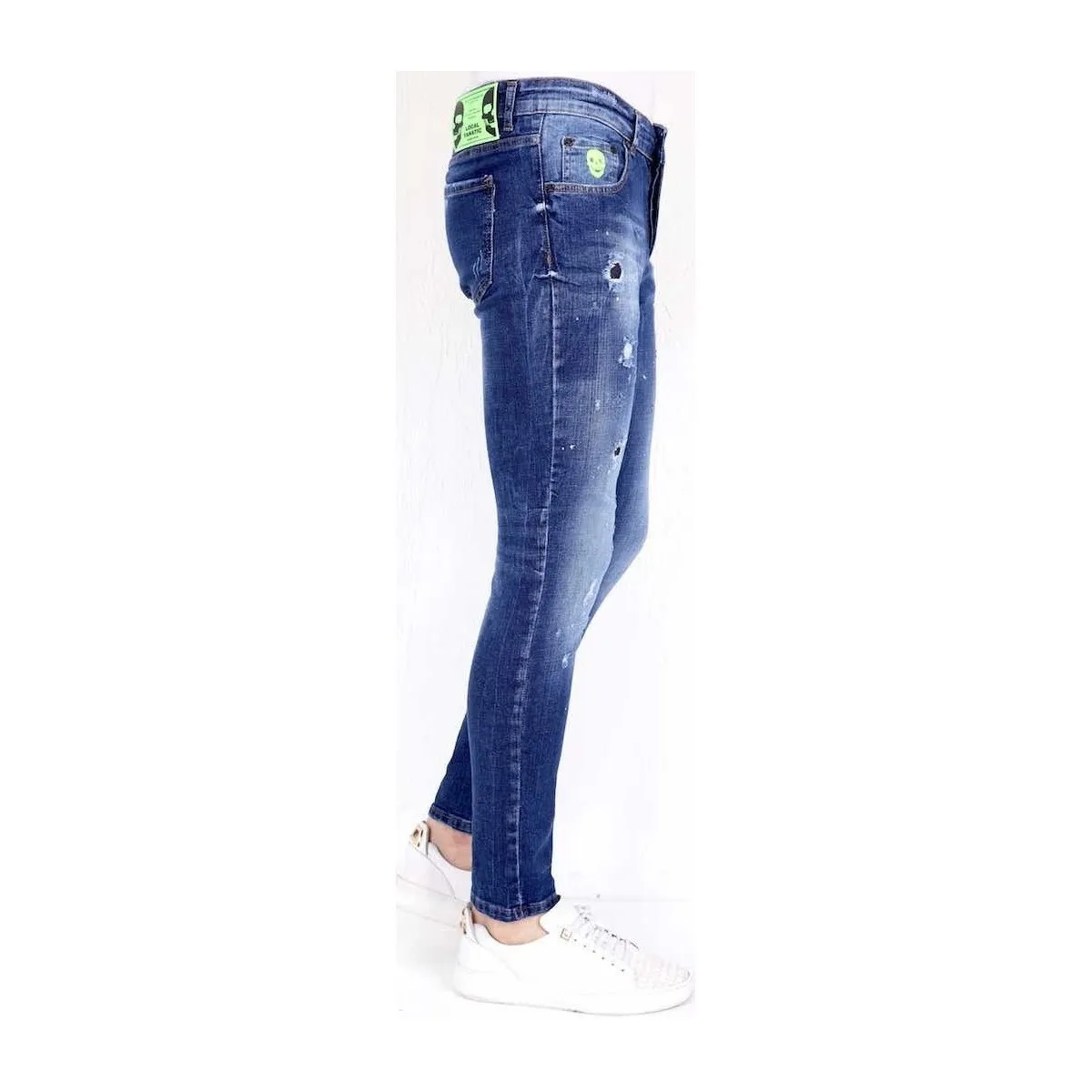 Jeans Slim Salpicaduras Pintura