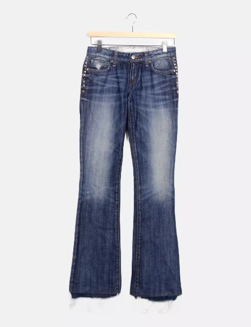 JOE´S Jeans azul denim abalorios