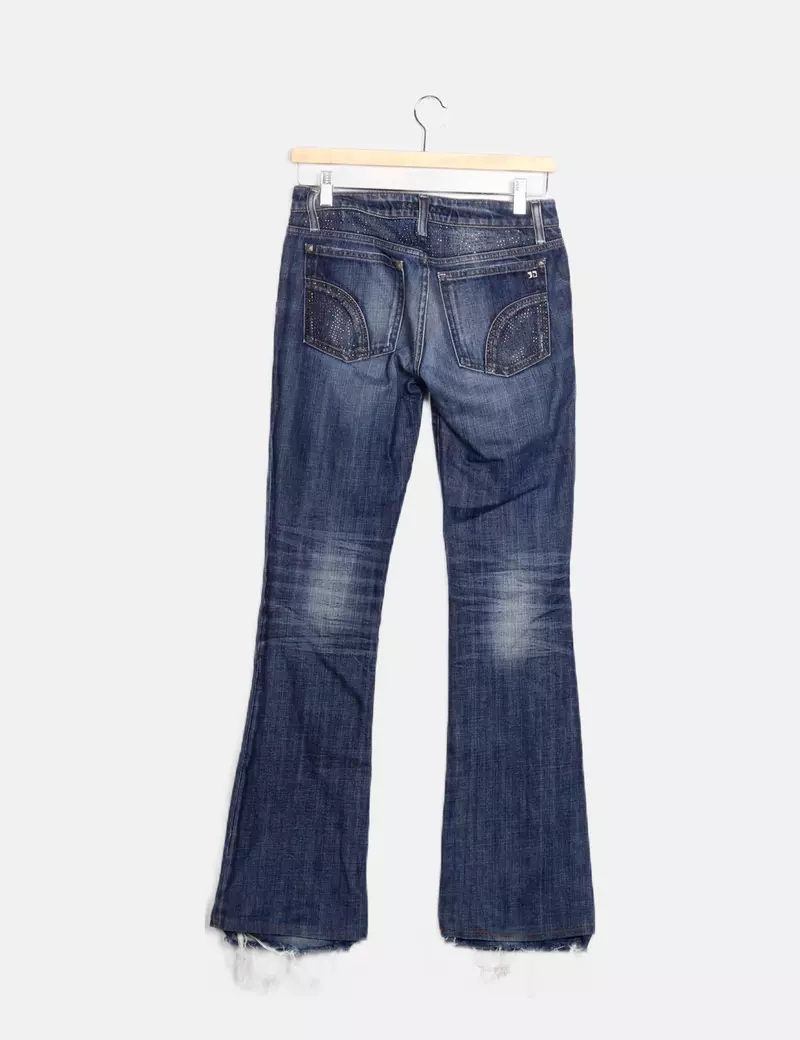JOE´S Jeans azul denim abalorios