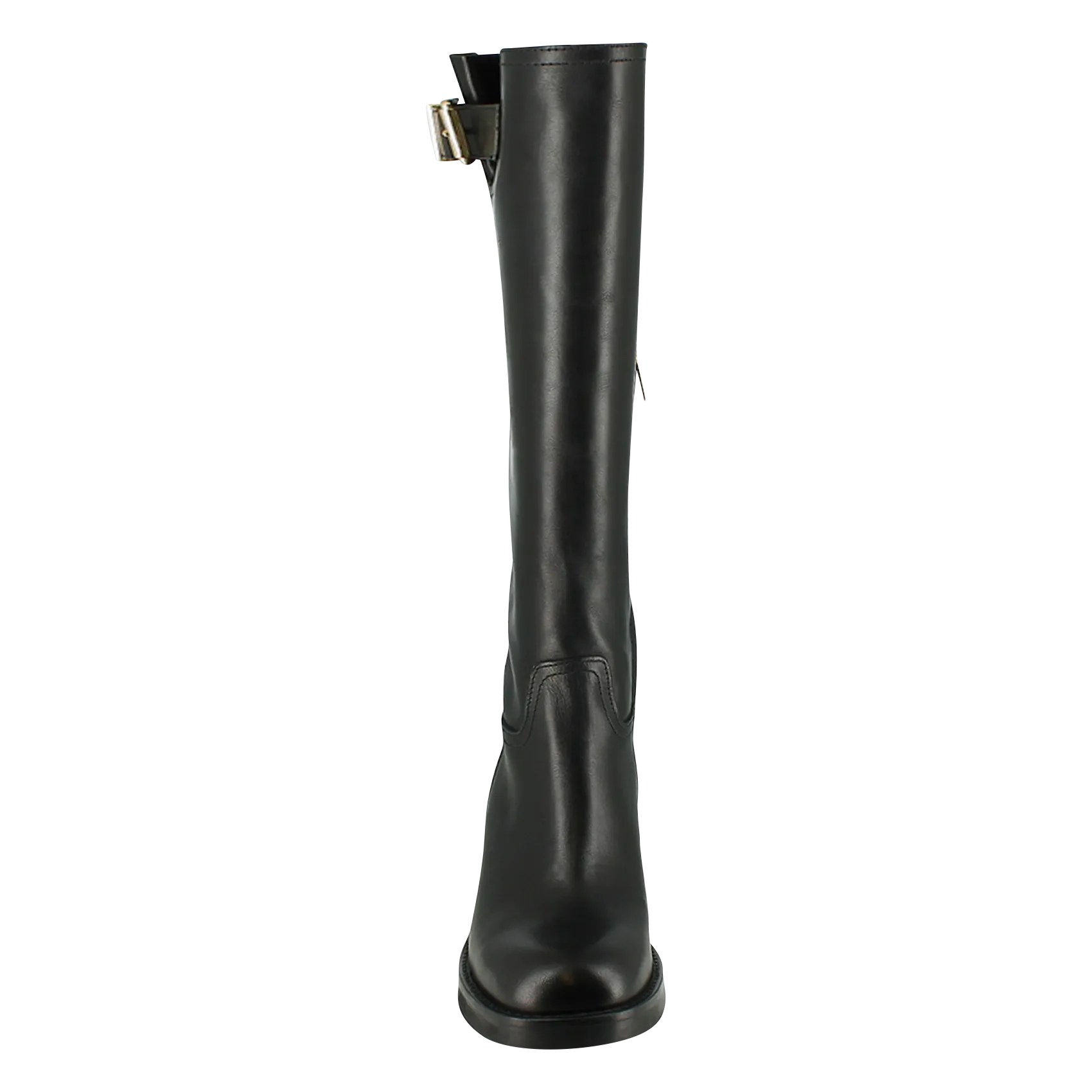 JONAK IRENA  BOTAS ALTAS CON HEBILLAS DE CUERO EN NEGRO