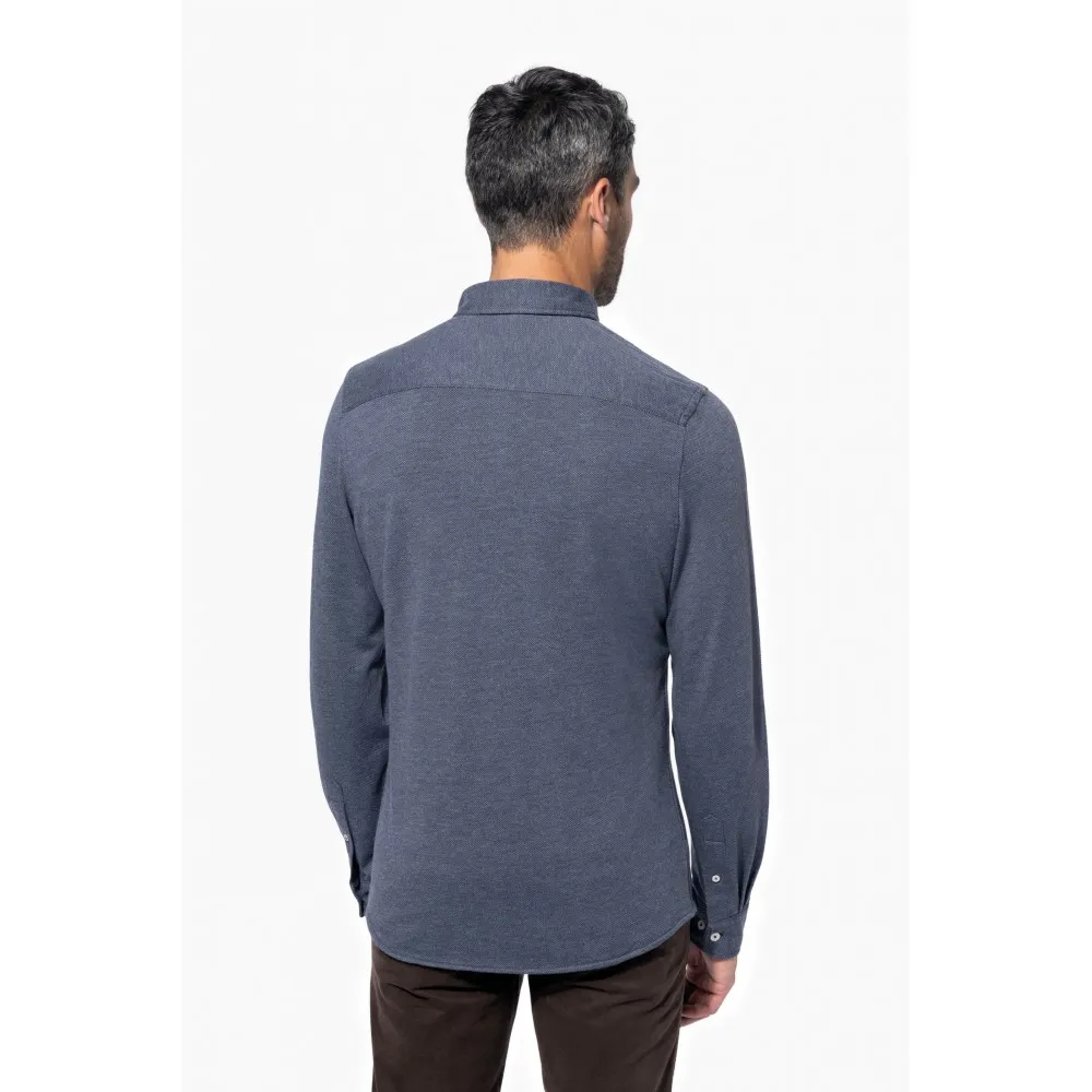K507 CAMISA JACQUARD MANGA LARGA