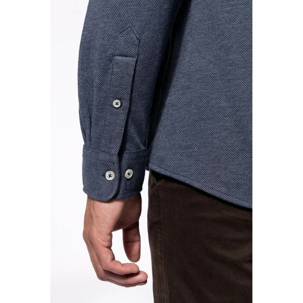 K507 CAMISA JACQUARD MANGA LARGA