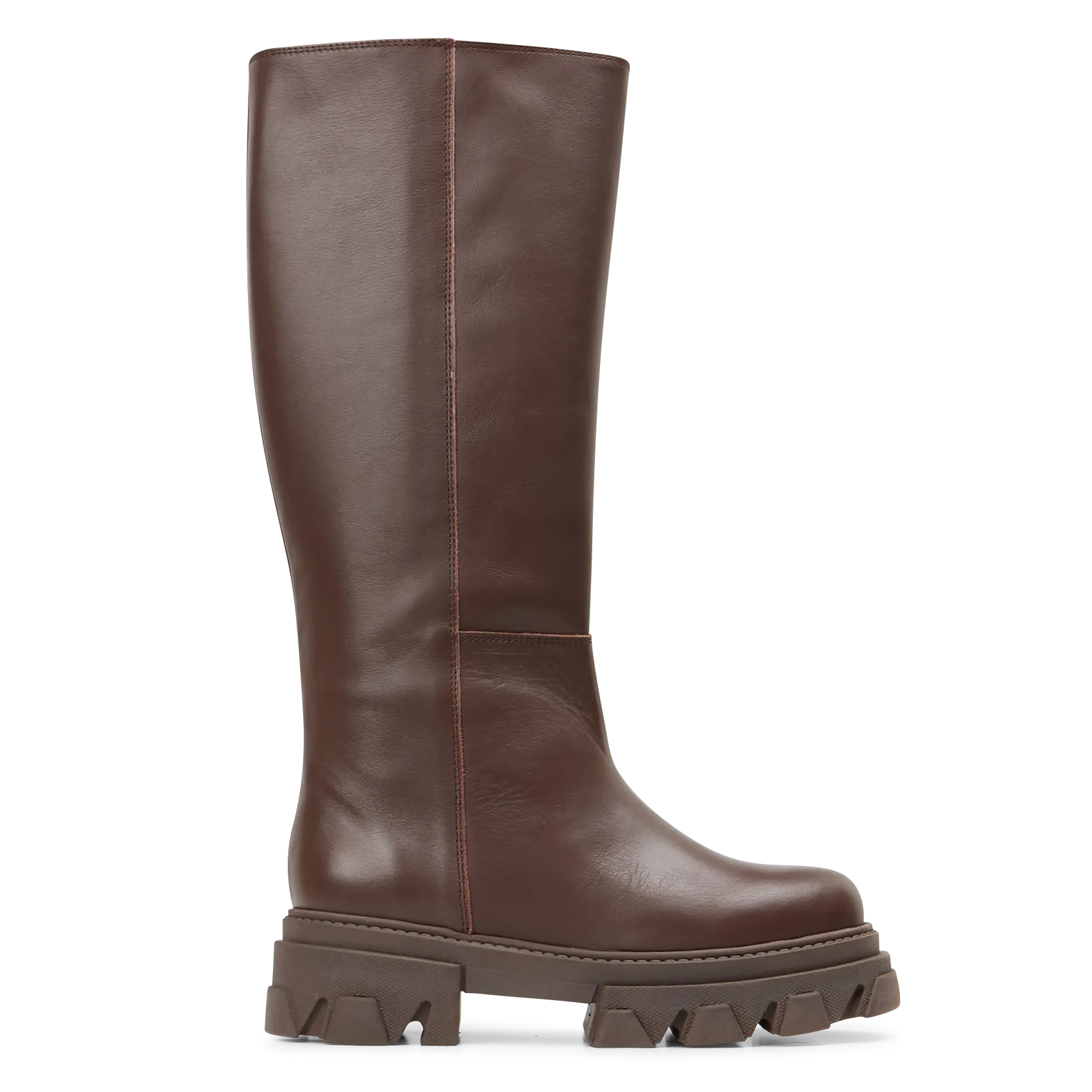 KATIUSKA  BOTAS ALTAS DE PIEL EN MARRON