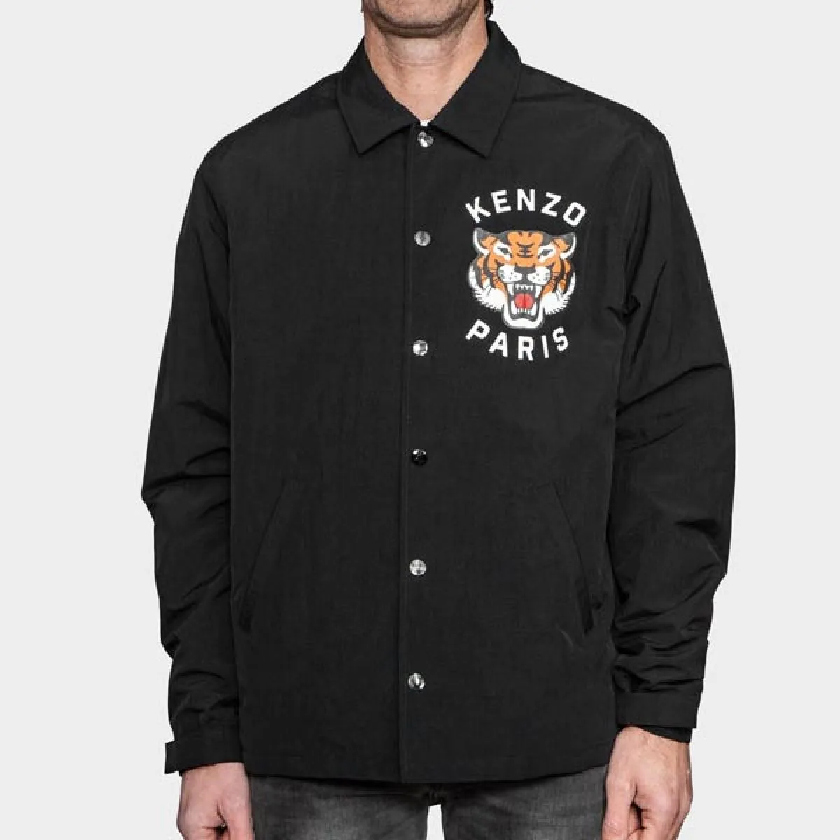 KENZO  SOBRECAMISA LUCKY TIGER NEGRA
