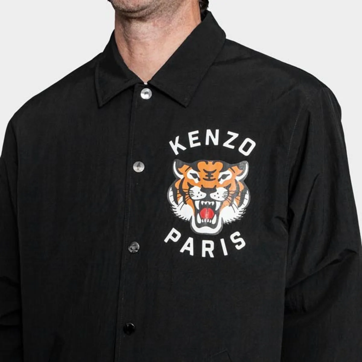 KENZO  SOBRECAMISA LUCKY TIGER NEGRA