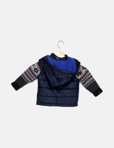 Kidkanaï Chaqueta azul marino combinada