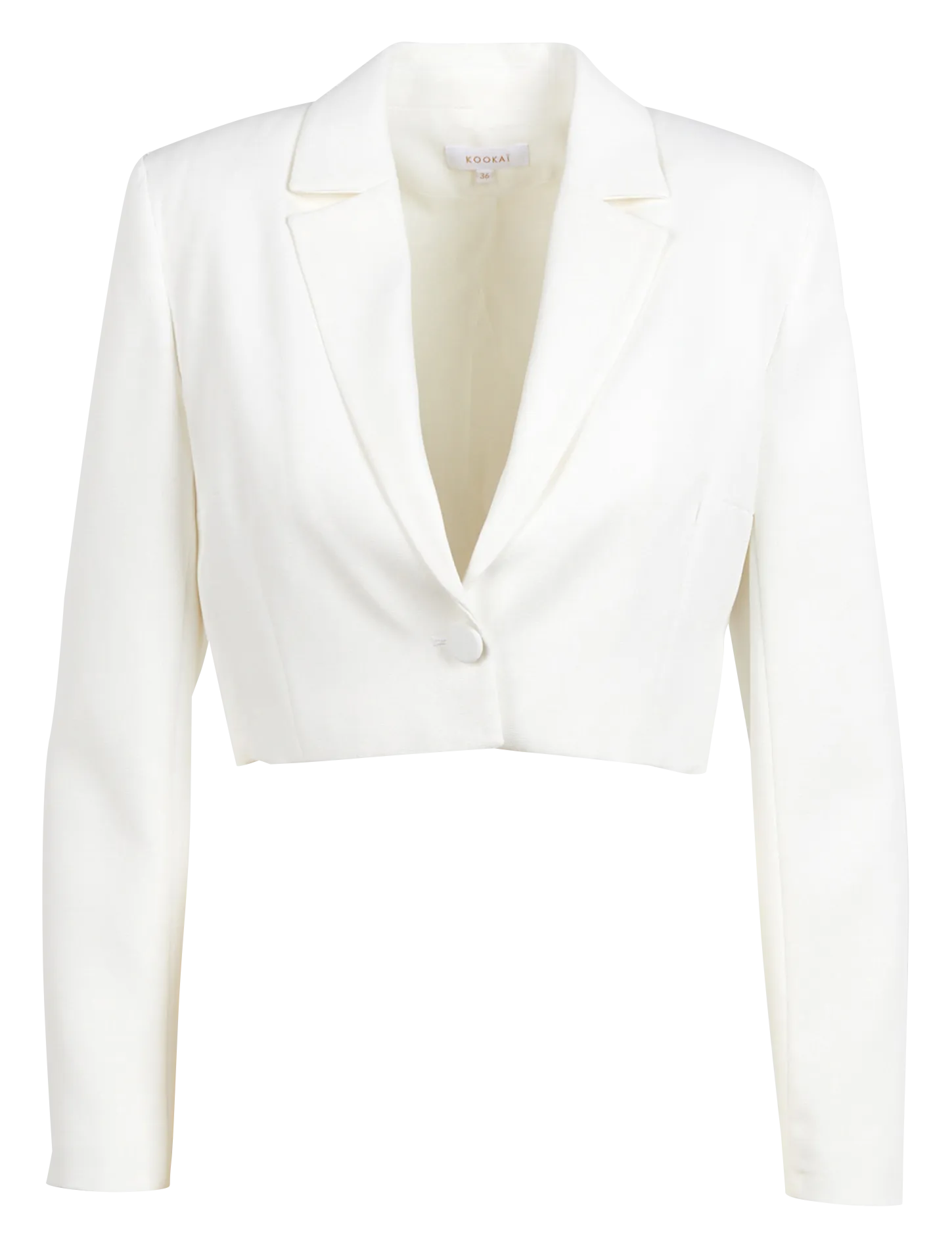 KOBE  CHAQUETA DE TRAJE CORTA EN BLANCO