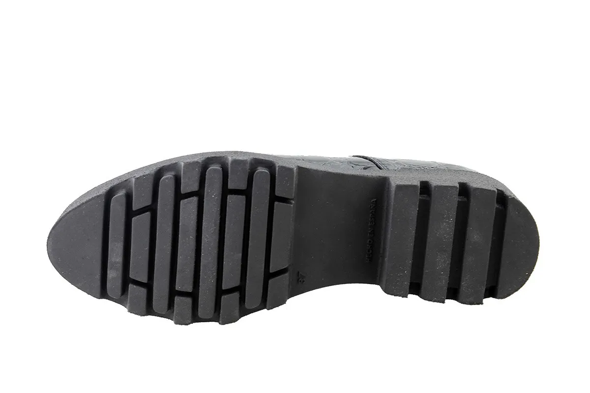 LACEUP SHOE BLACK COCO PATENT