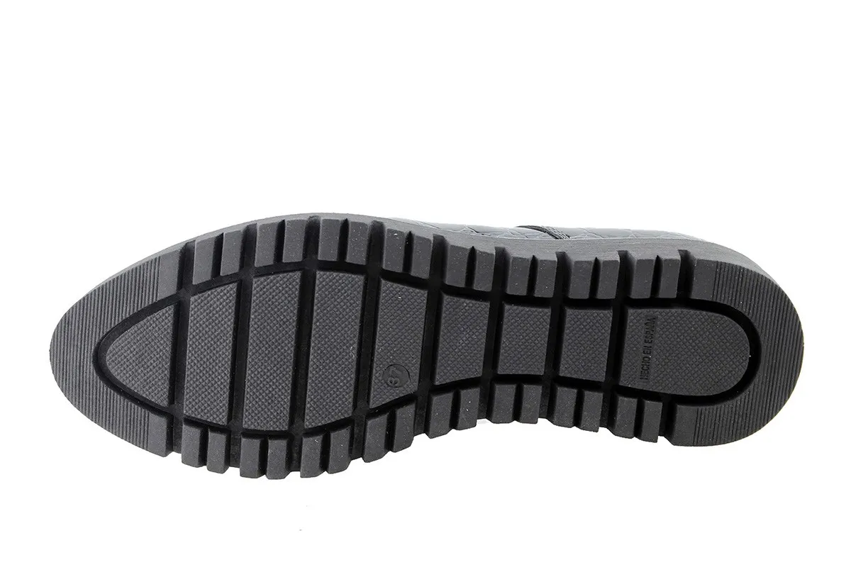 LACEUP SHOE GREY COCO PATENT