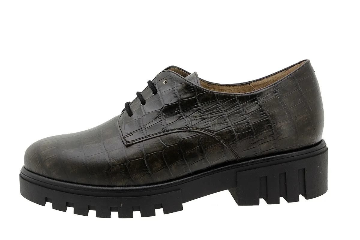 LACEUP SHOE TAUPE COCO