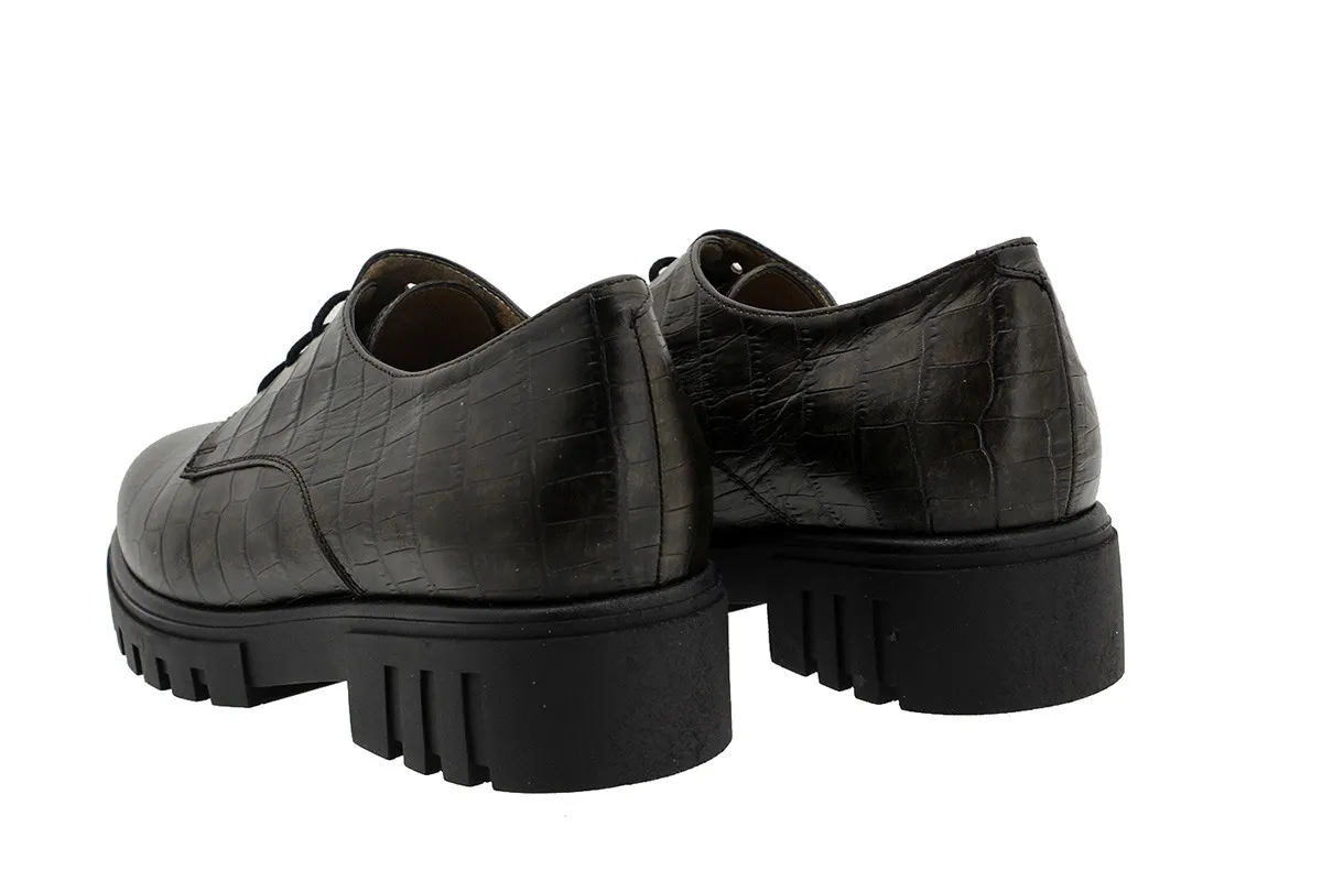 LACEUP SHOE TAUPE COCO