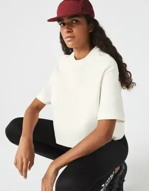 Lacoste Camiseta de mujer Lacoste oversized fit en piqué de doble capa
