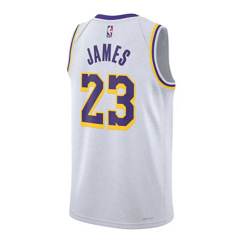 LEBRON JAMES LOS ÁNGELES LAKERS ASSOCIATION EDITION SWINGMAN JERSEY