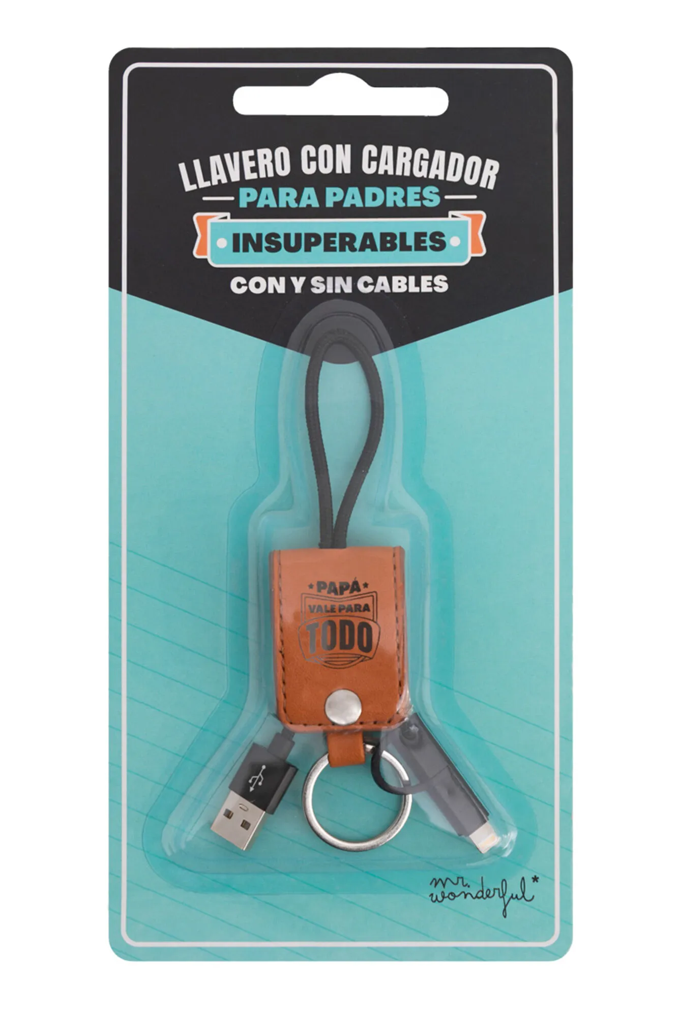 LLAVERO CON CARGADOR PARA M&OACUTE;VIL  PAP&AACUTE; VALE PARA TODO