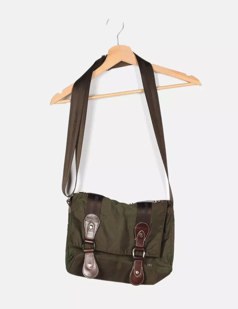 Longchamp Bolso verde combinado