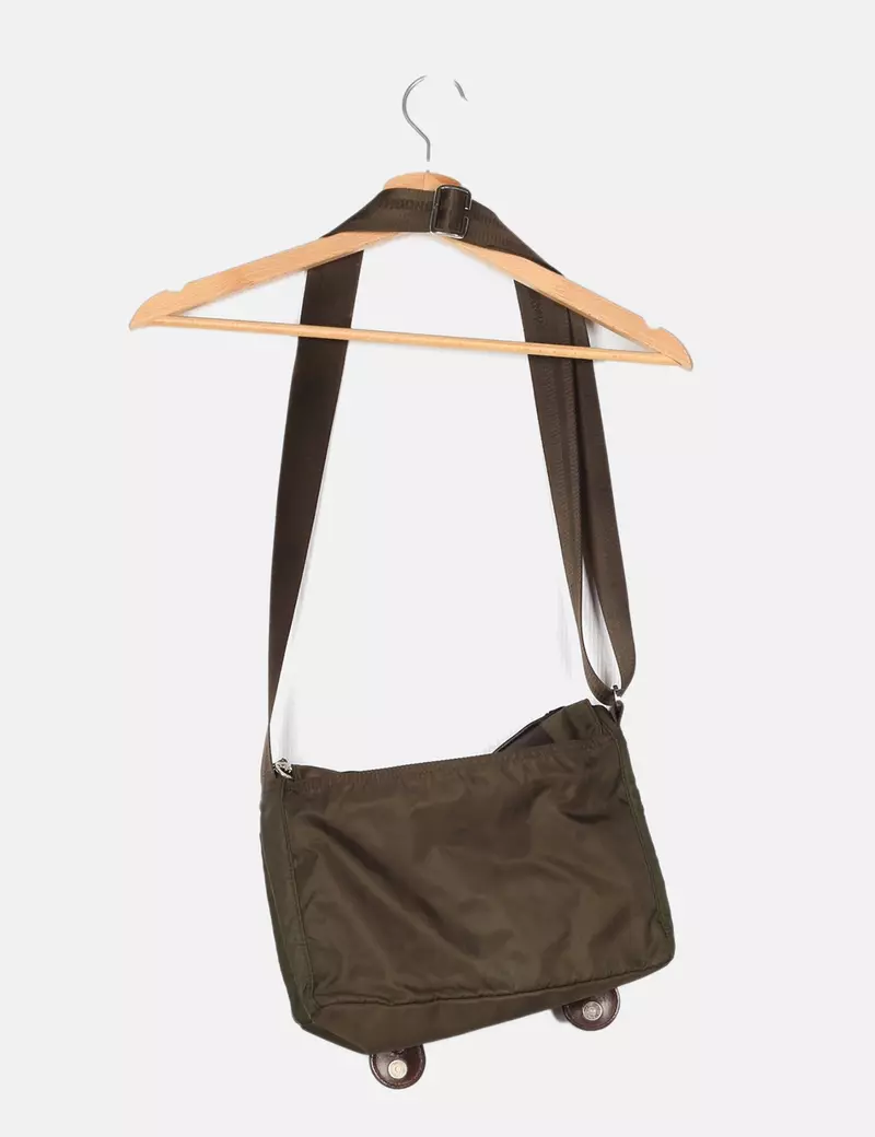 Longchamp Bolso verde combinado