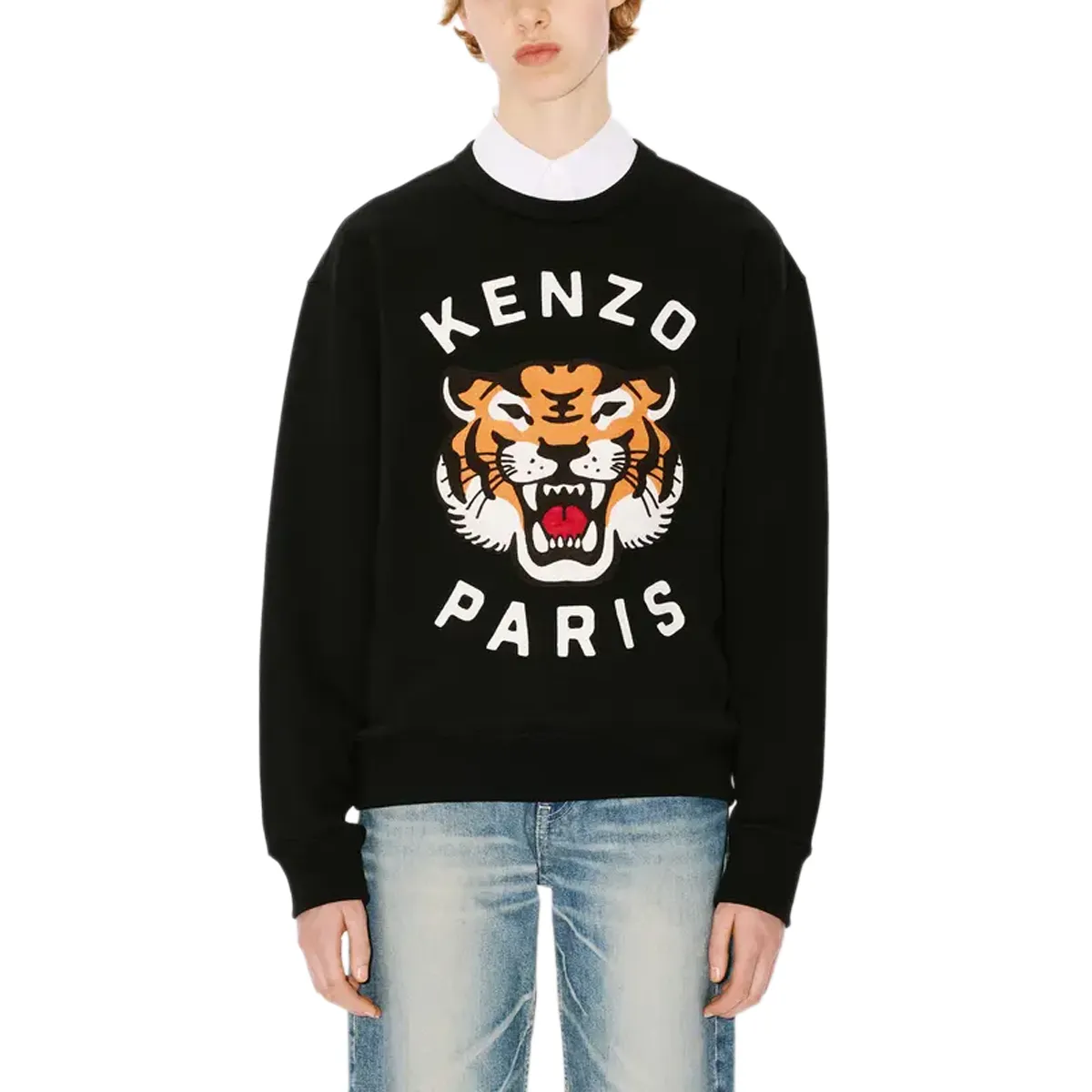 Lucky Tiger Emb Oversize Sweat