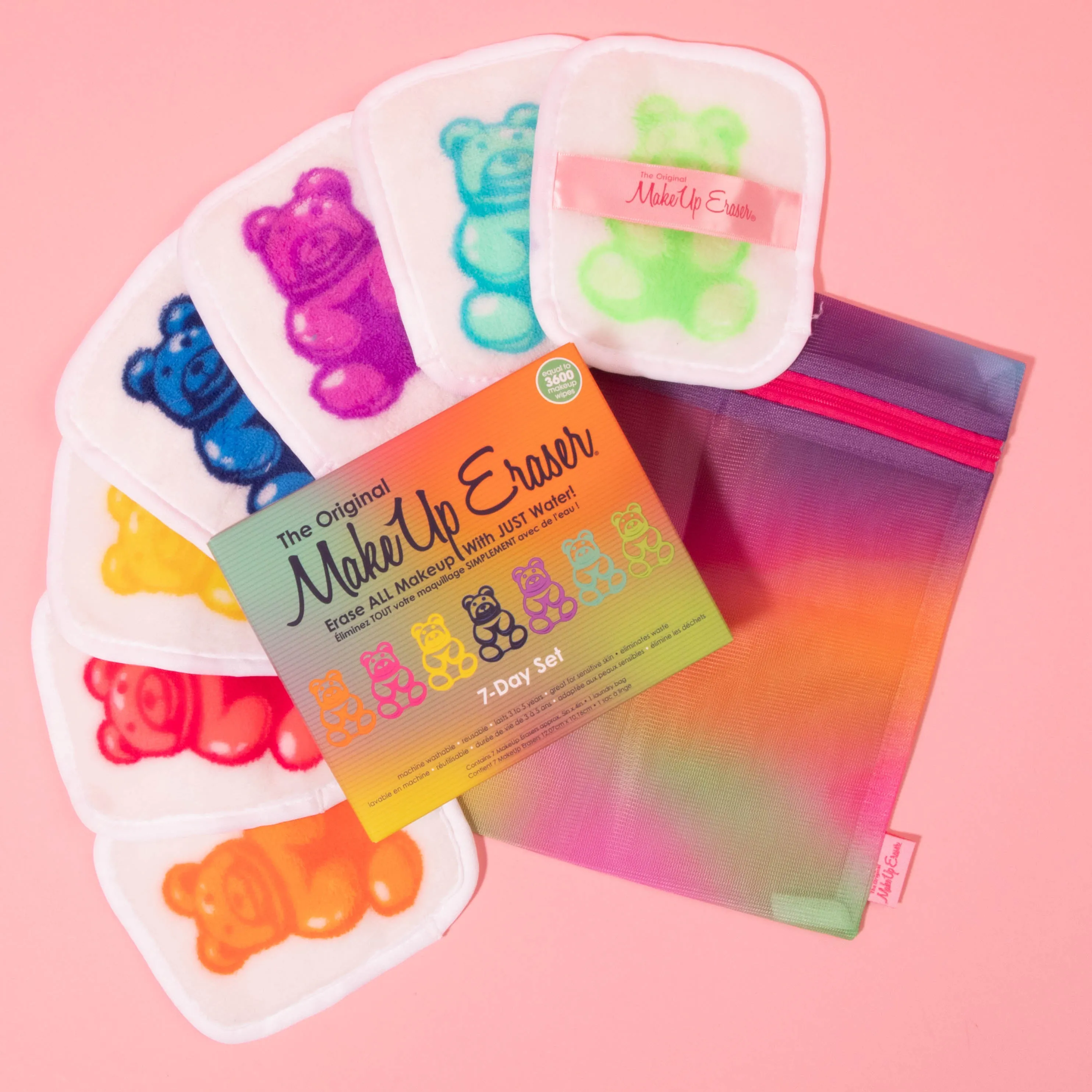 MAKEUPERASER Gummy Bear Set Toallas Desmaquillantes 7 Días