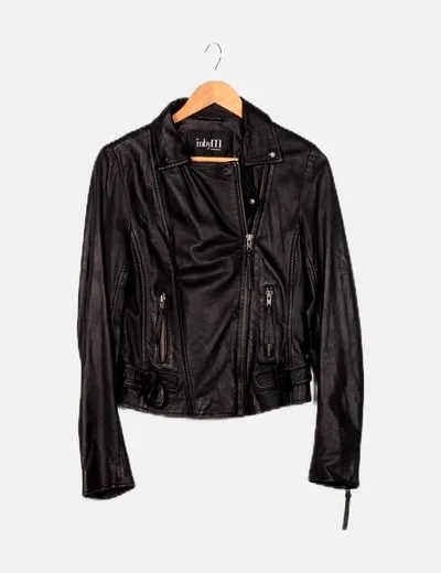 MbyM Chaqueta piel negra