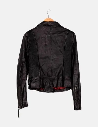 MbyM Chaqueta piel negra