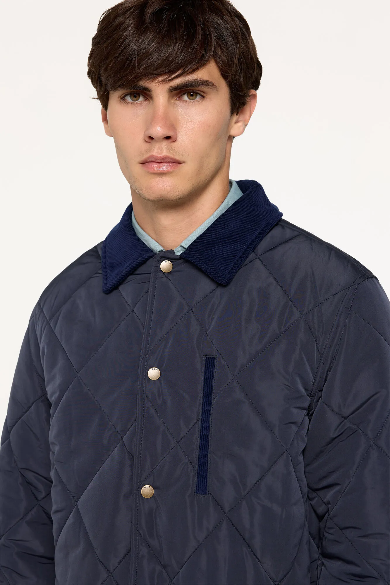 Milano Chaqueta Guateada cuello pana