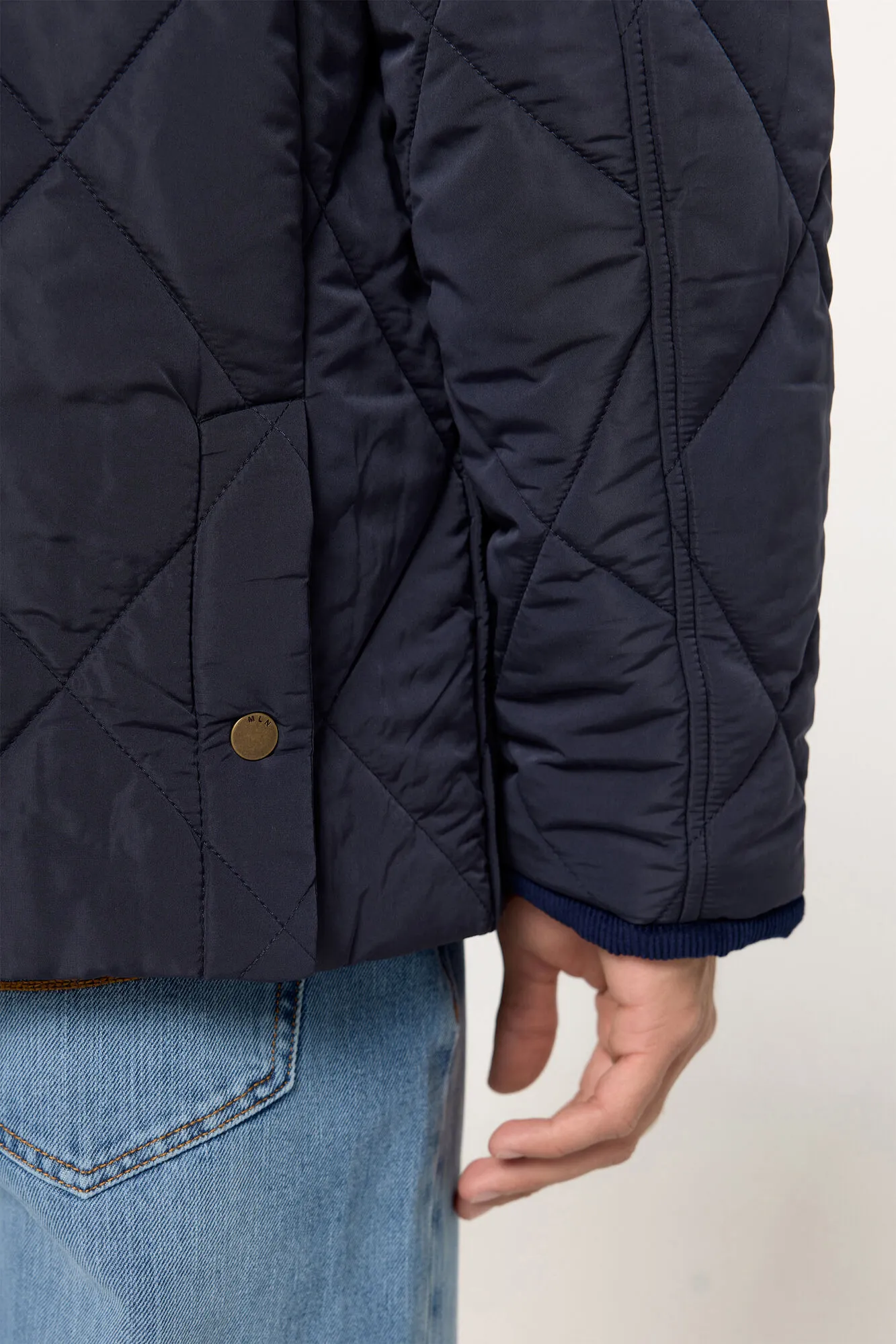 Milano Chaqueta Guateada cuello pana