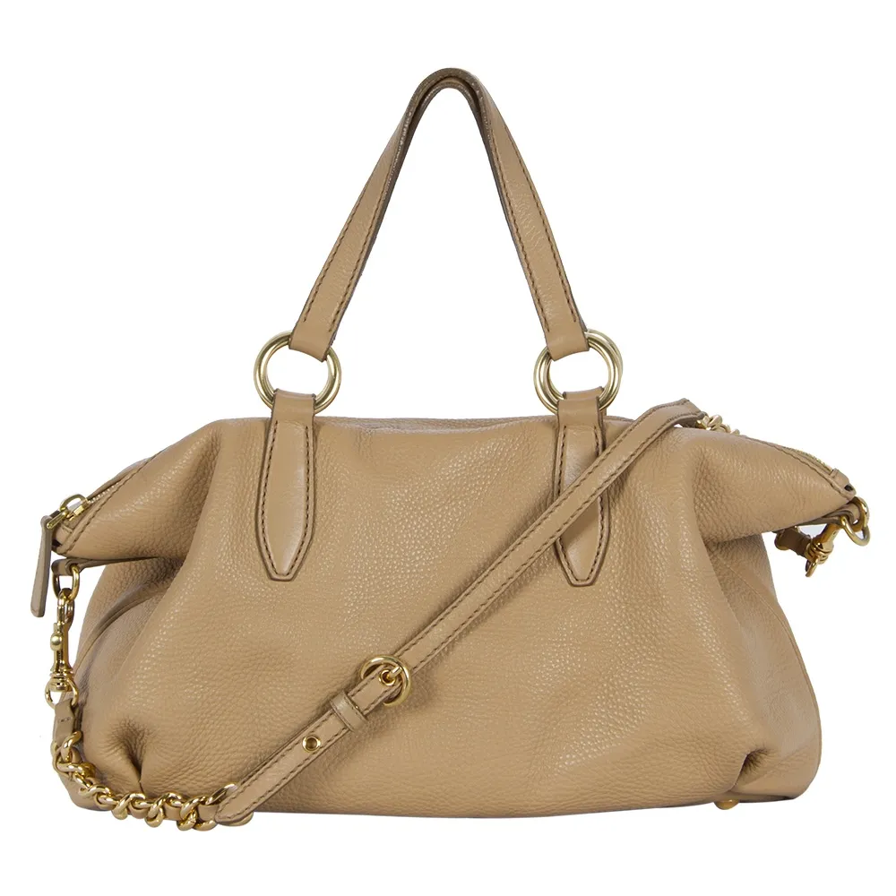 Miu Miu Bolso Bowling Camel