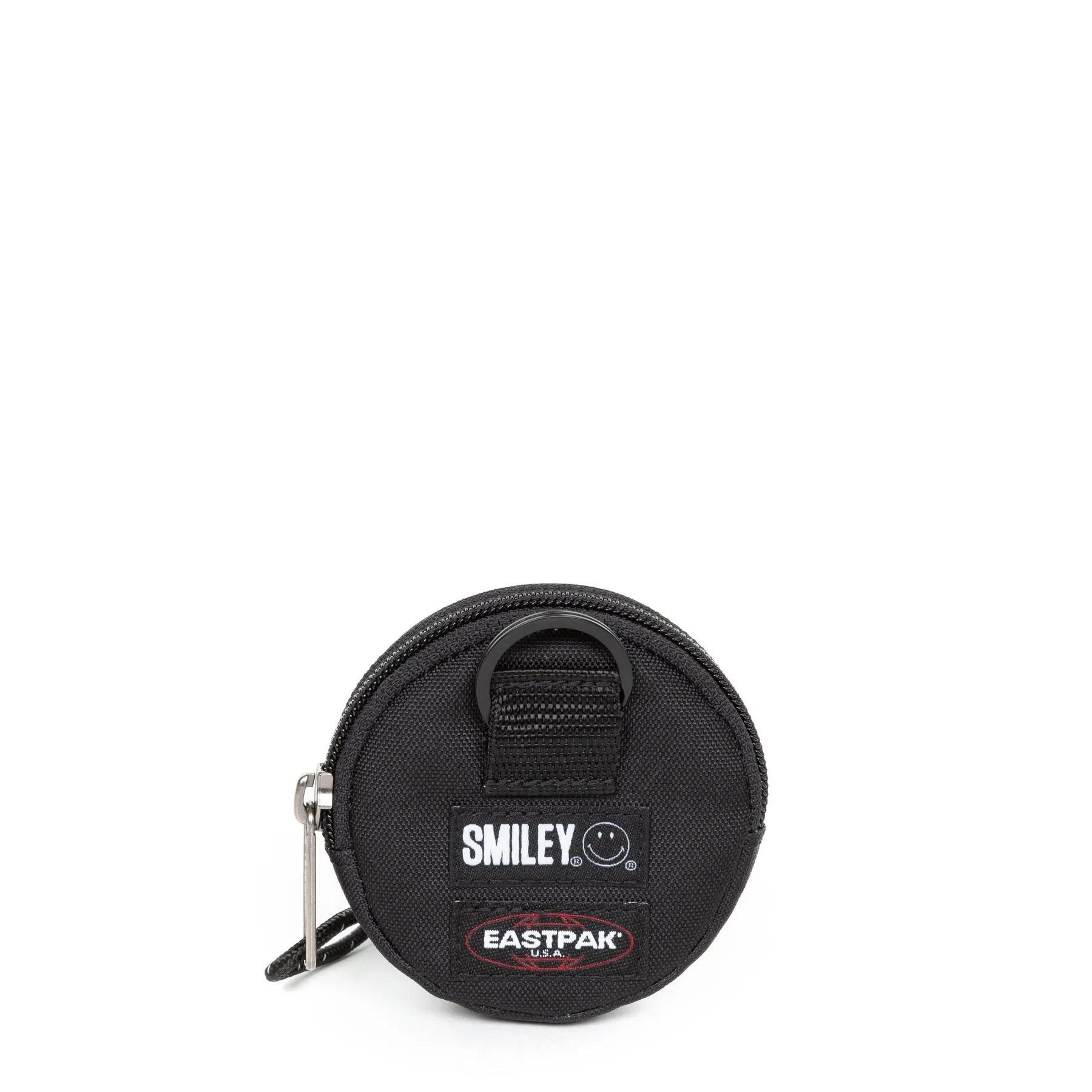 MONEDEROLLAVERO BOLSITO MINI EASTPAK: EK000357 GROUPIE  5K4 SMILEY YYPLACED BLANCO Y NEGRO