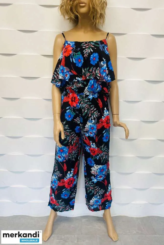 MONO DE VERANO PARA MUJER  ESPAñOL CON UNA PIERNA ANCHA. ESTAMPAR FLORES. CATEGORíA A