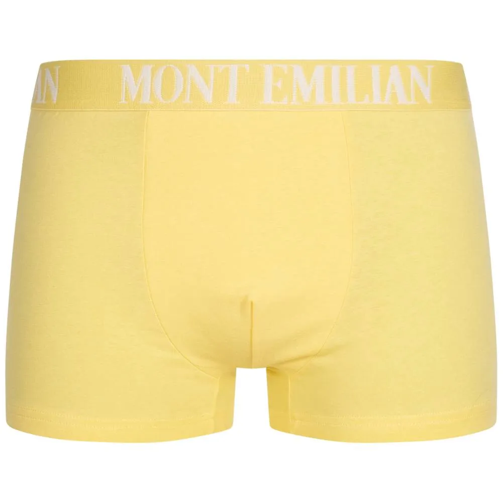 MONT EMILIAN "Rouen" Hombre Calzoncillos bóxer Pack de 6 amarillo