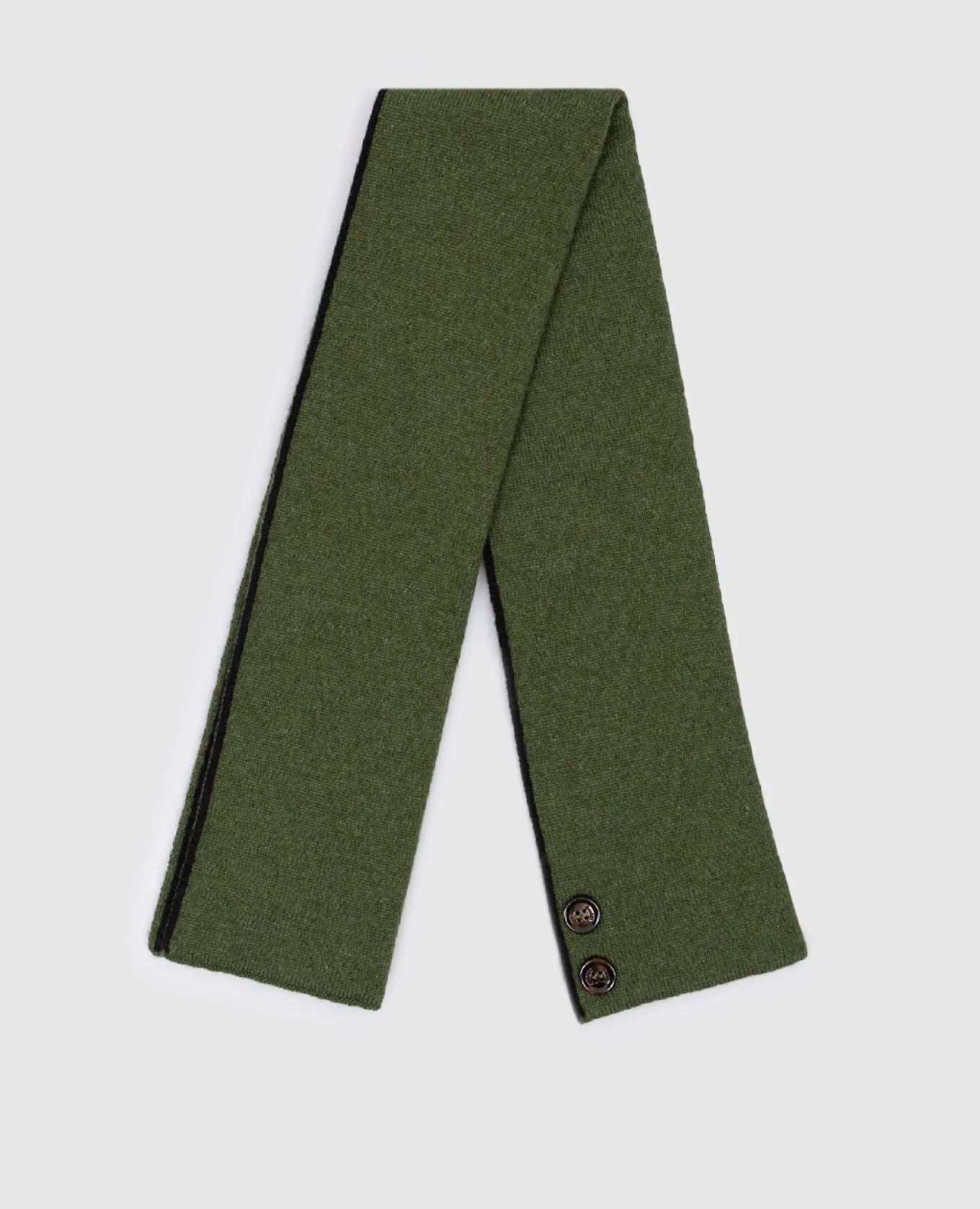 MooRER Green cashmere scarf