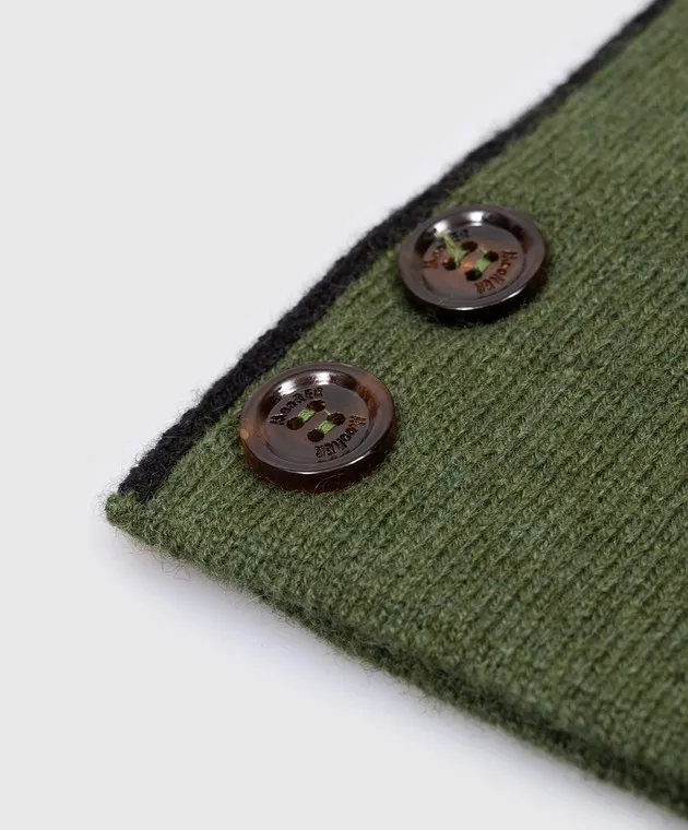 MooRER Green cashmere scarf