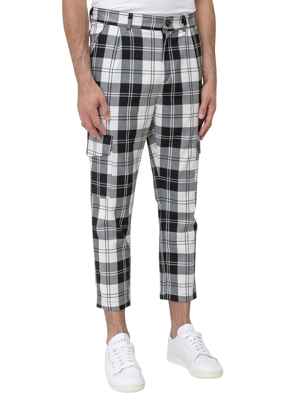 MTL STUDIO Trousers with Square Pattern