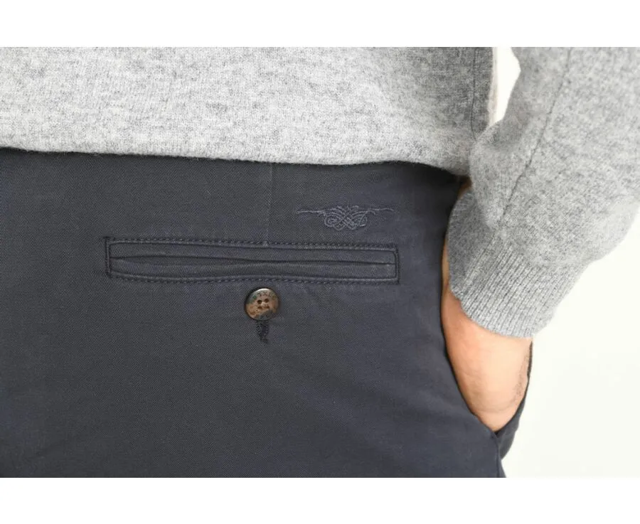 NAVY CHINO TROUSERS FOR MEN  JERRY II