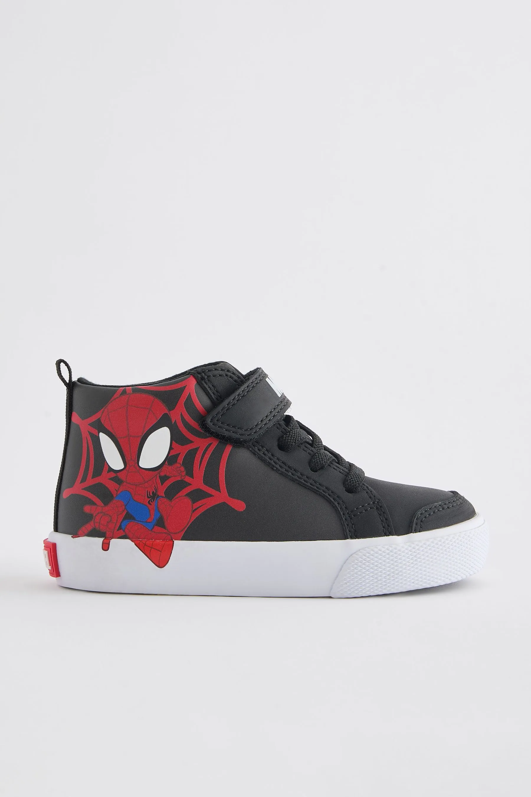 NEGRO  SPIDEY AND FRIENDS ELASTIC LACE TOUCH FASTENING BOOTS