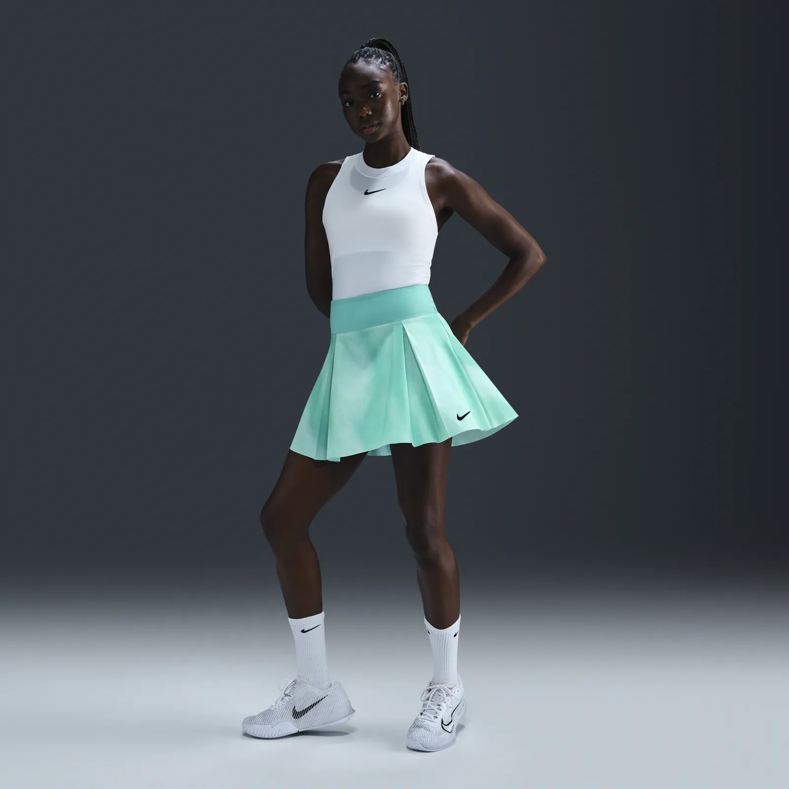 NIKE ADVANTAGE DRIFIT PRINT TENNIS SKIRT