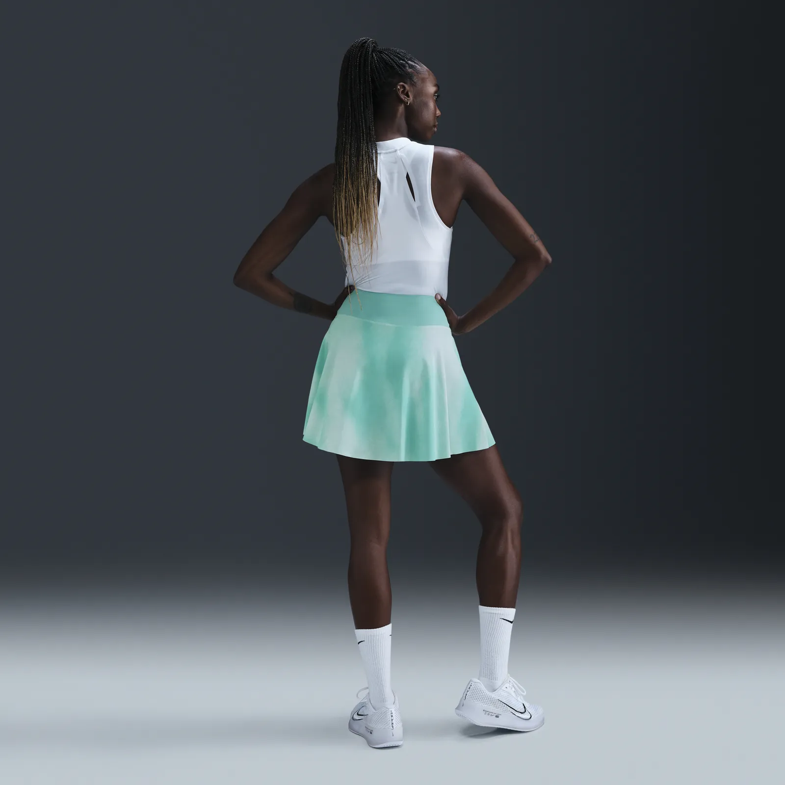 NIKE ADVANTAGE DRIFIT PRINT TENNIS SKIRT