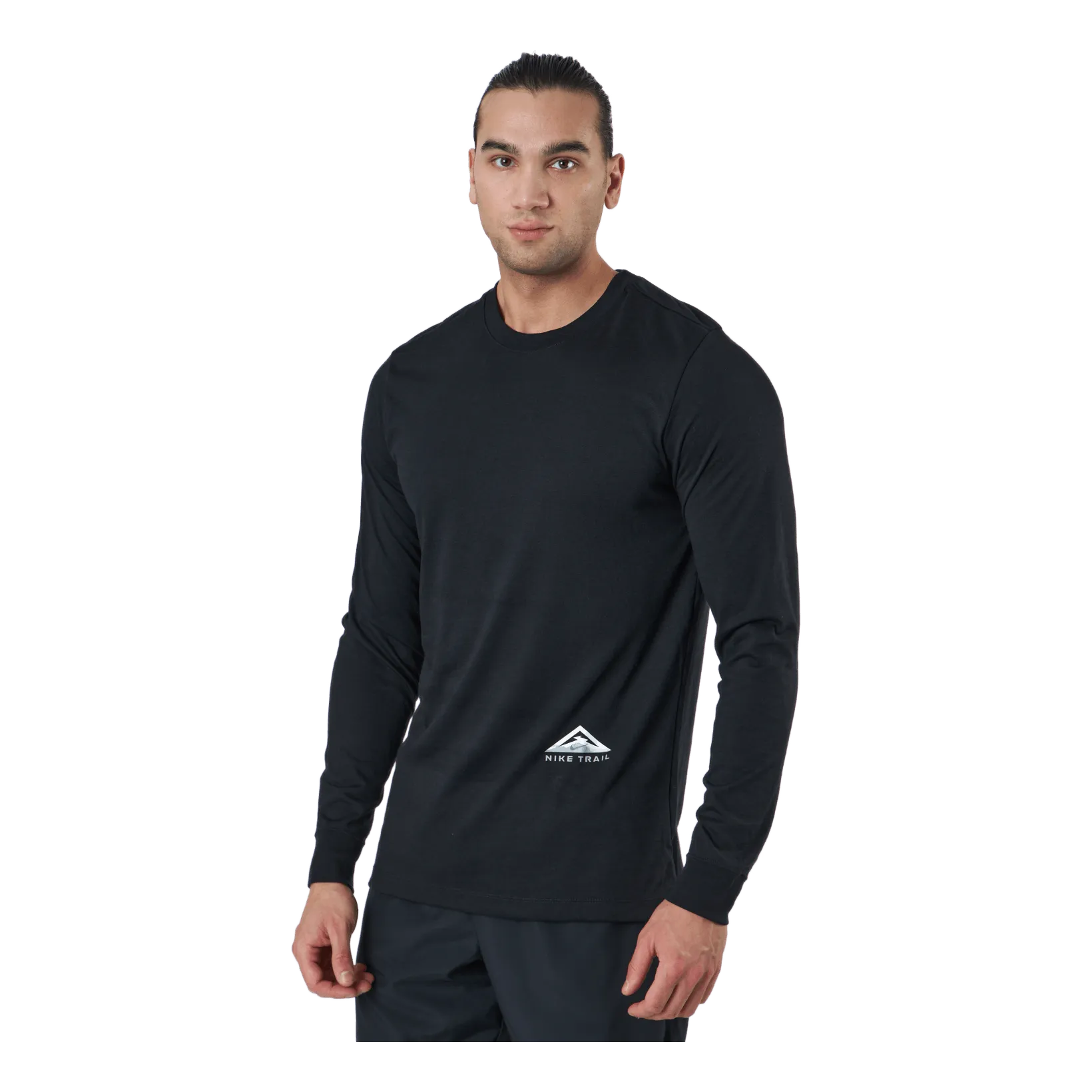 NIKE DRIFIT LONGSLEEVE TRAIL RUNN BLACK