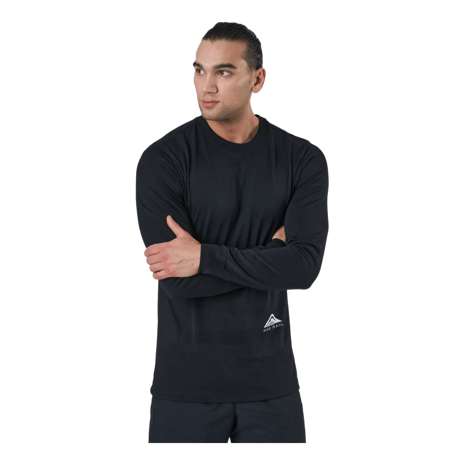NIKE DRIFIT LONGSLEEVE TRAIL RUNN BLACK