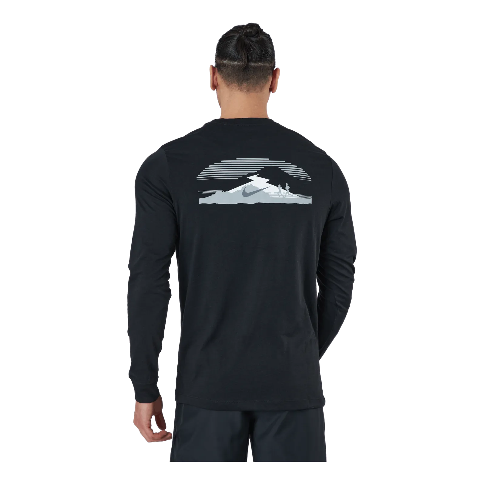NIKE DRIFIT LONGSLEEVE TRAIL RUNN BLACK