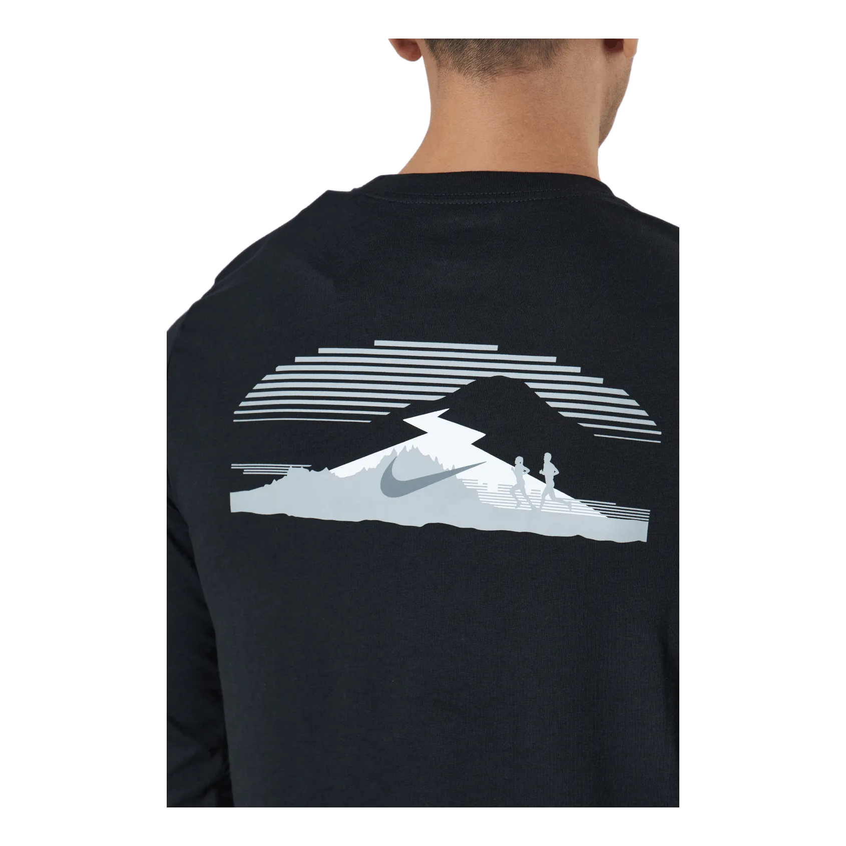 NIKE DRIFIT LONGSLEEVE TRAIL RUNN BLACK